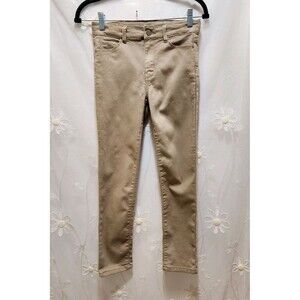 Jordache Girls 12 Khaki Denim Jeans Skinny High Waist Classic Academia Western
